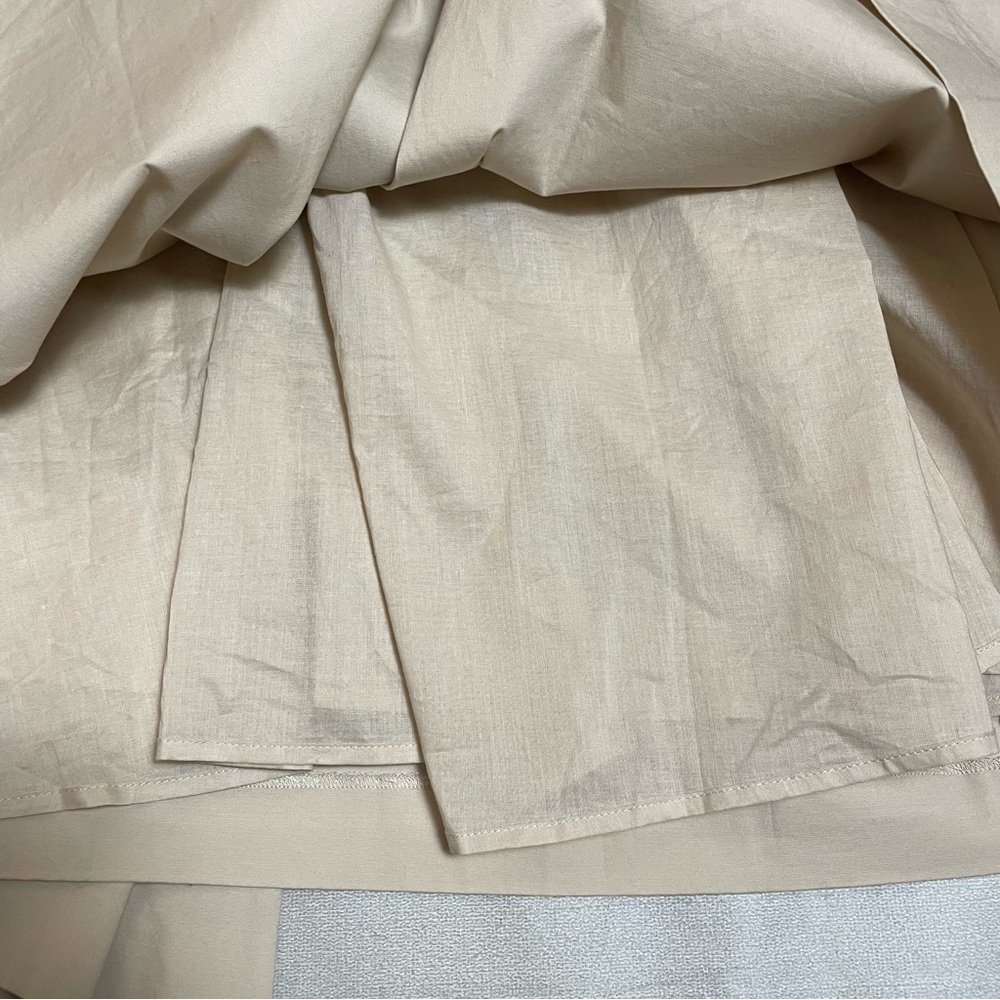 New STAUD Biscotti Tiered Sea Midi Cotton Skirt Size 24 - Picture 7 of 9
